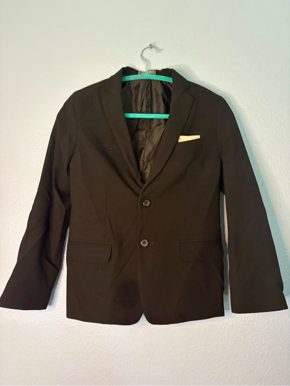 Silky light pink Tie with Boys Black Suit